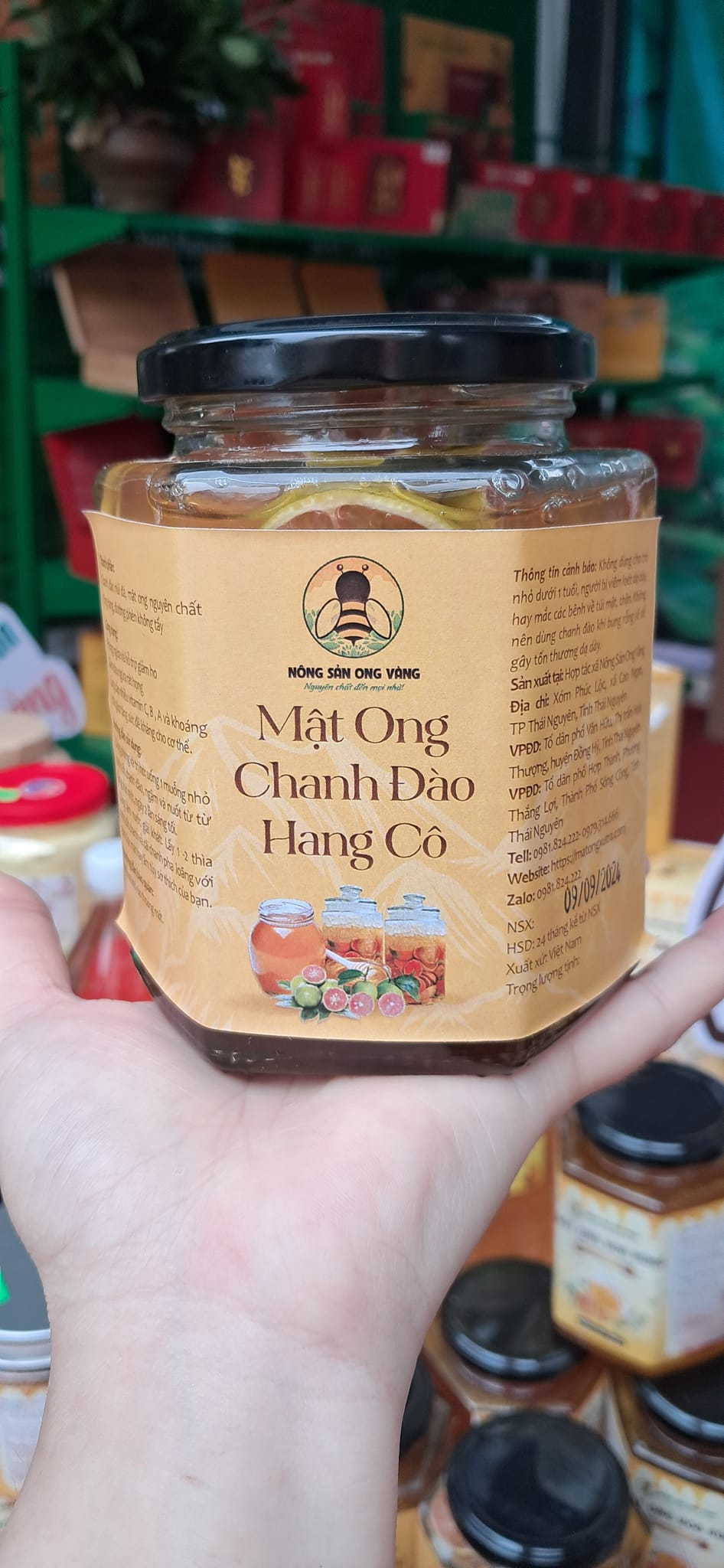 Mật ong chanh đào Hang Cô
